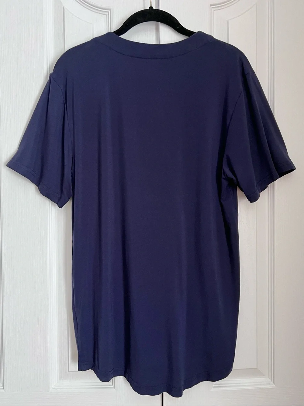 Men's Latuza Men's Bamboo Viscose Button Down Pajama Shirt (S) Navy/Black 2 Pack